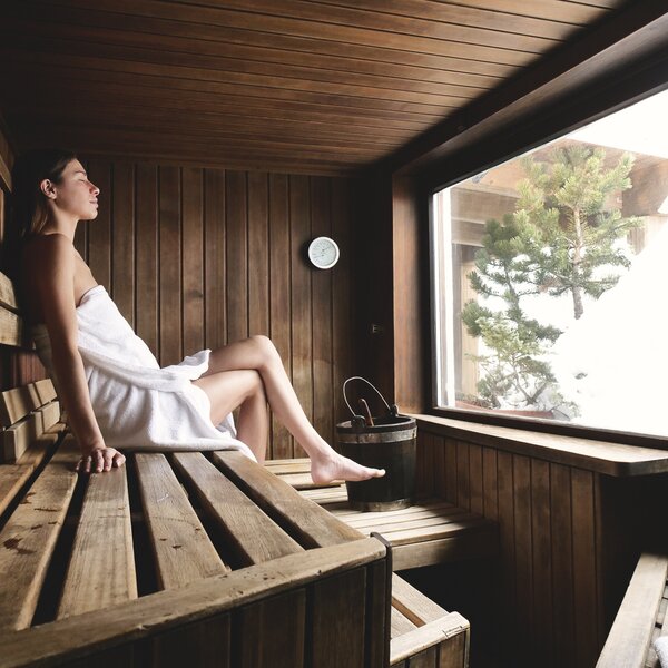 Benessere in sauna | © Archivio Immagini ApT Val di Fassa