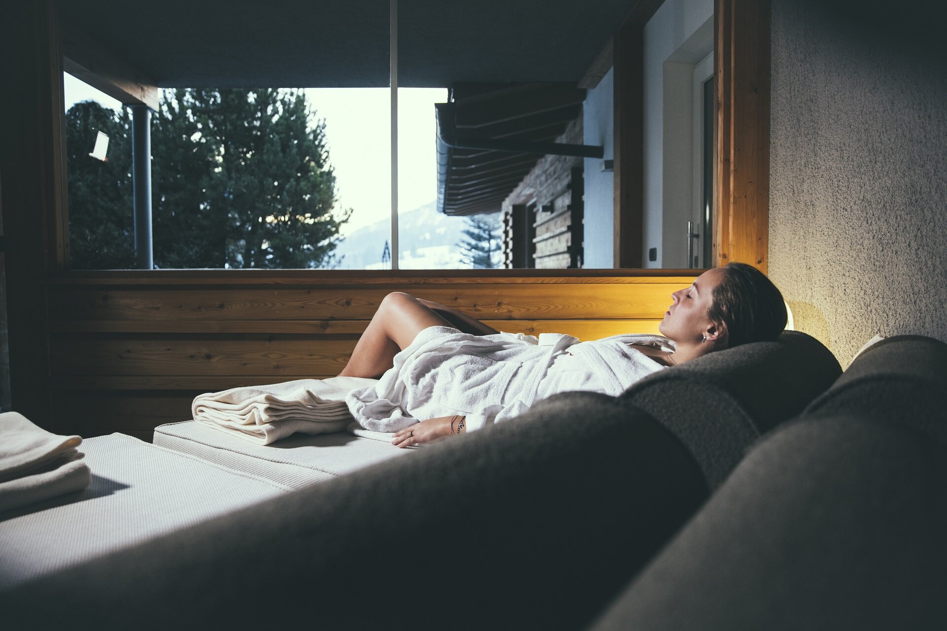 Sala relax in un centro benessere in Val di Fassa | © Federico Modica - Archivio Immagini ApT Val di Fassa