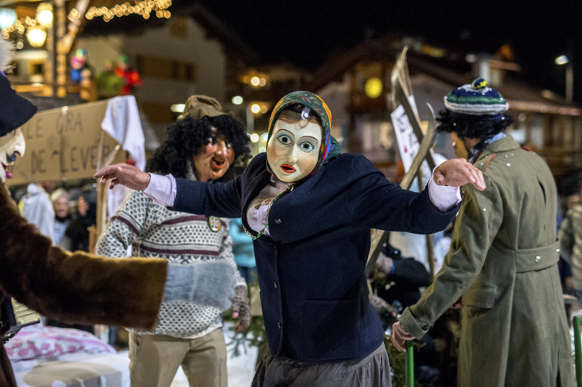 Maschera in legno tipica del Carnevale Ladino | © Mattia Rizzi - Archivio Immagini ApT Val di Fassa