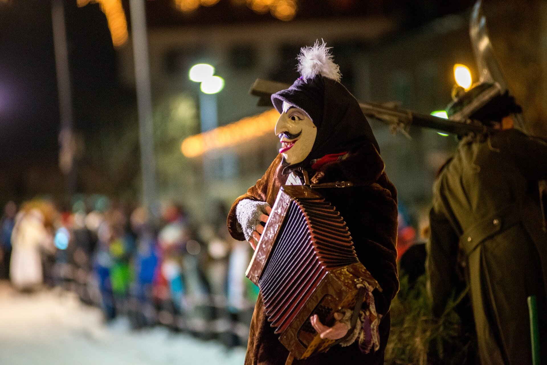 Maschera in legno tipica del Carnevale Ladino in Val di Fassa | © Mattia Rizzi  - Archivio Immagini ApT Val di Fassa