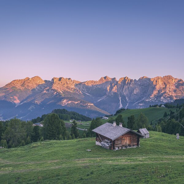 Enrosadira sulle Dolomiti in Val di Fassa | © Patricia Ramirez  - Archivio Immagini ApT Val di Fassa