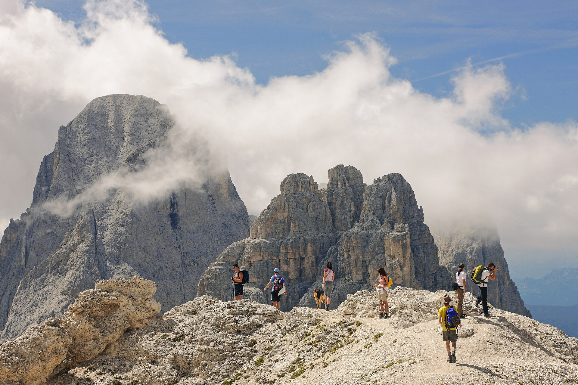 Trekking al Passo d'Antermoia sulle Dolomiti in Val di Fassa | © Nicola Angeli - Archivio Immagini ApT Val di Fassa