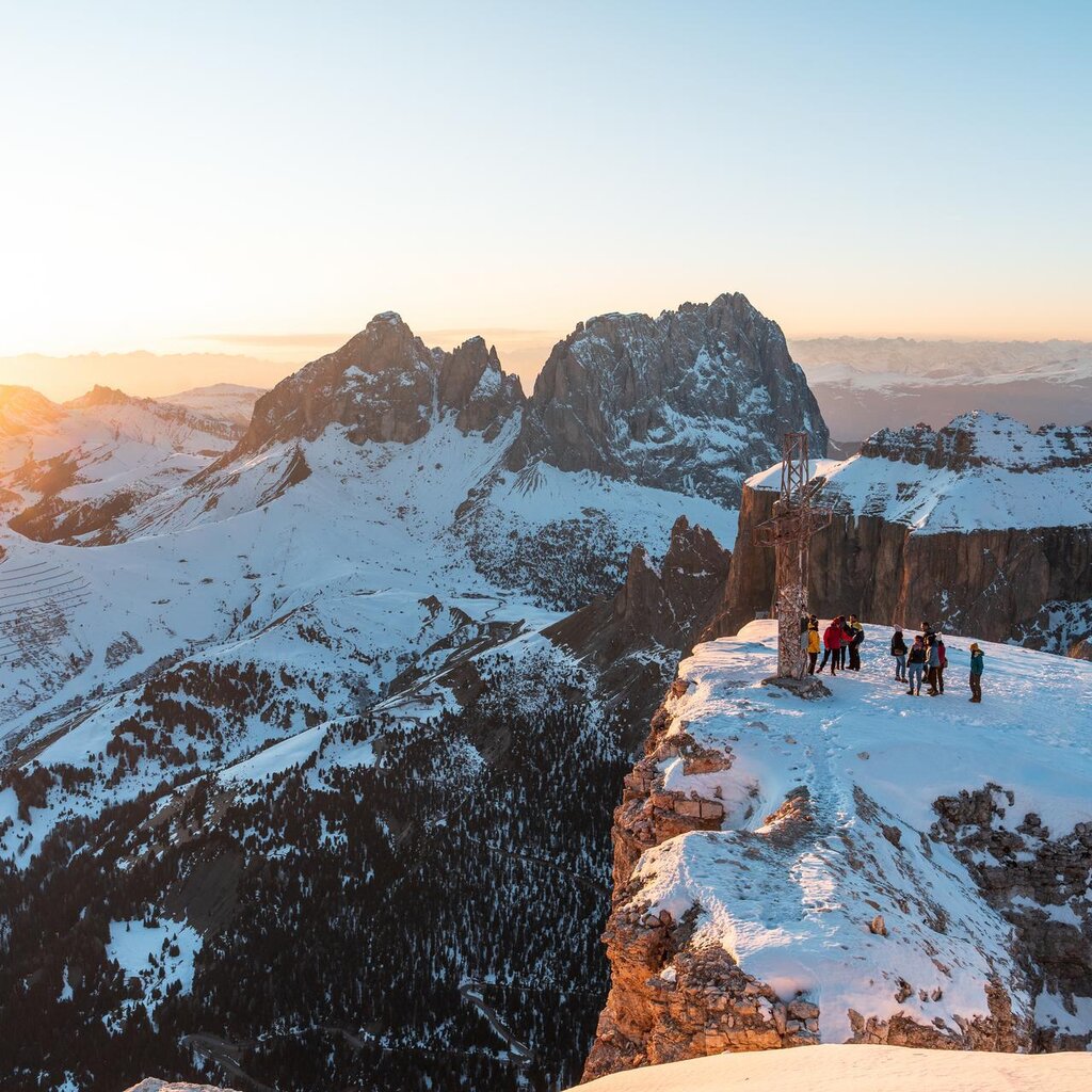 Tramonto sul Sassolungo dal Pordoi | © Patricia Ramirez - Archivio Immagini ApT Val di Fassa