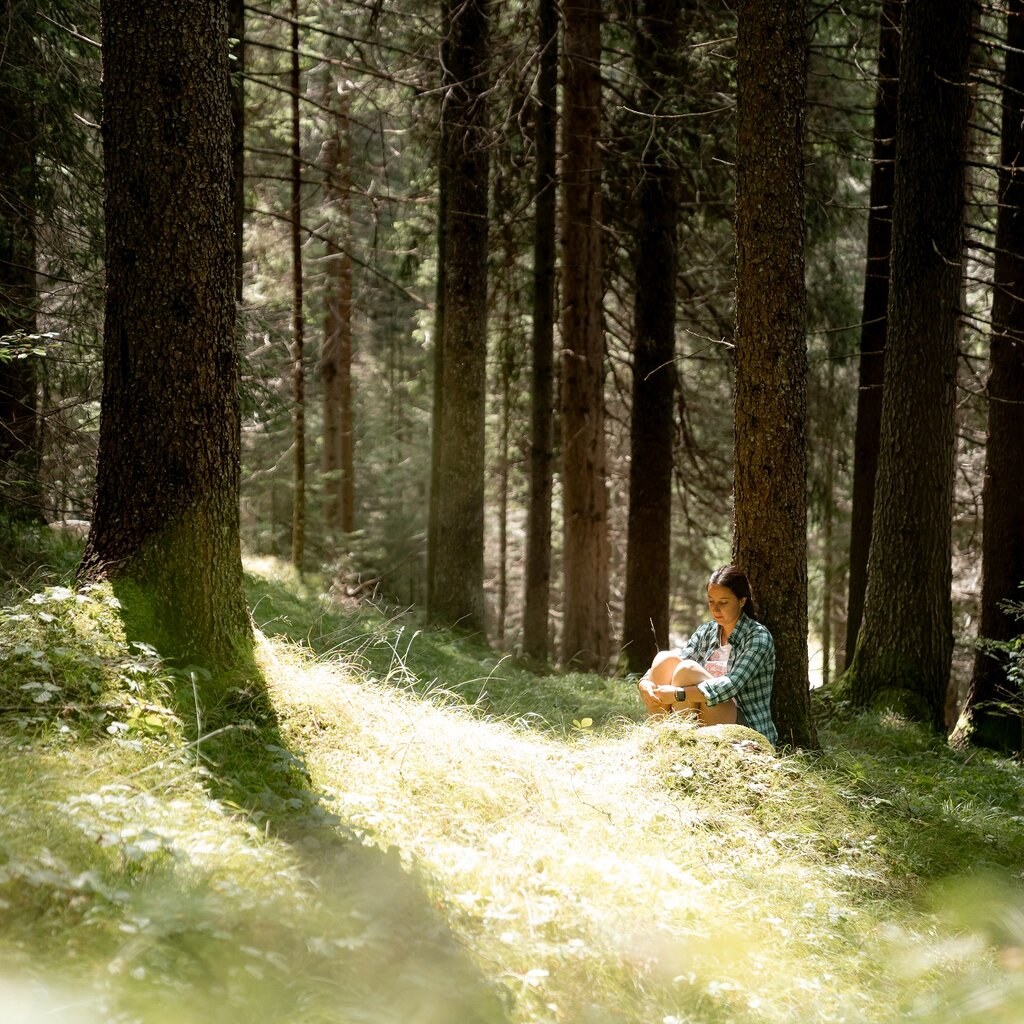 Forest bathing nei boschi della Val di Fassa | © Mattia Rizzi  - Archivio Immagini ApT Val di Fassa