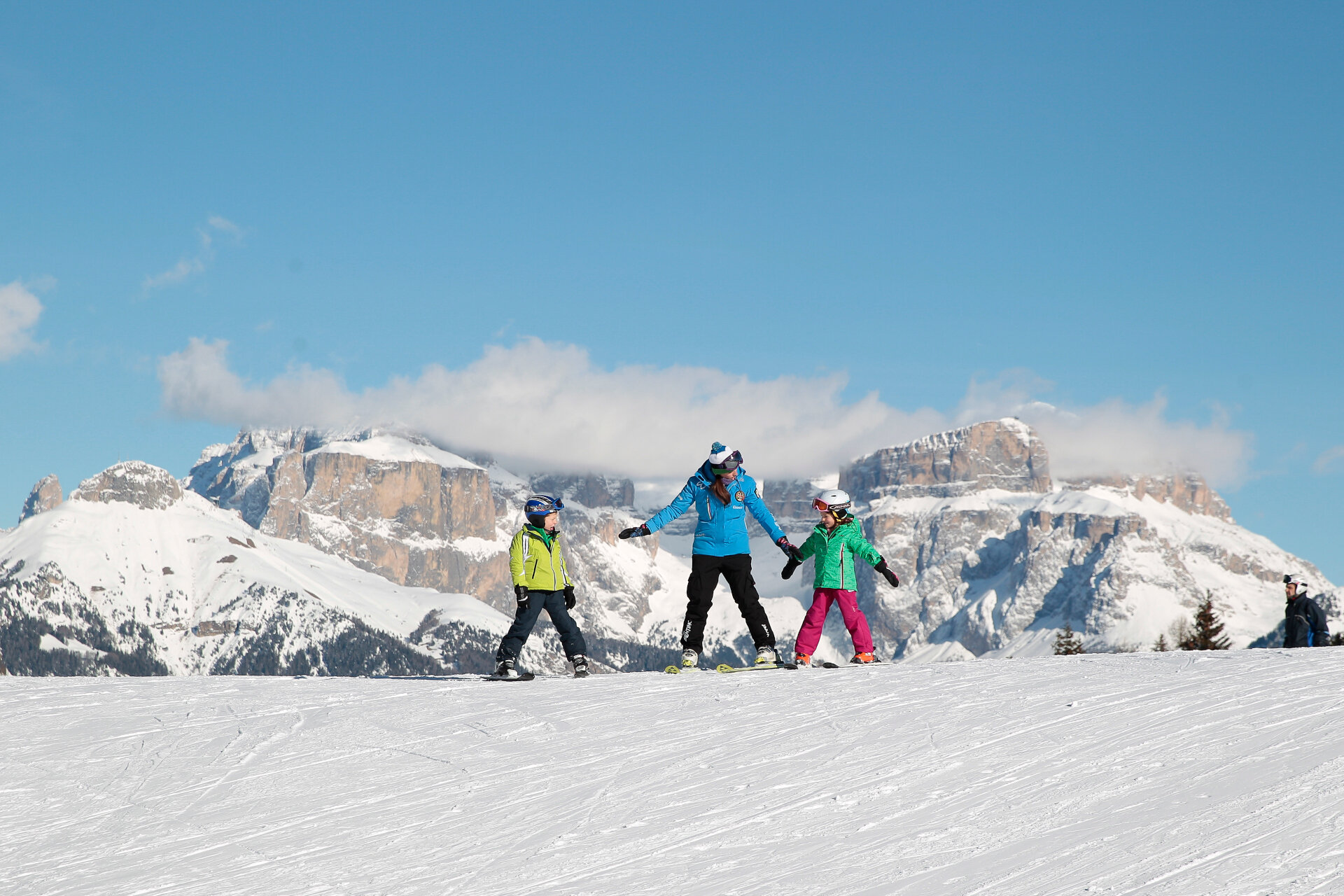 Scuola di sci in Val di Fassa | © Federico Modica - Archivio Immagini ApT Val di Fassa