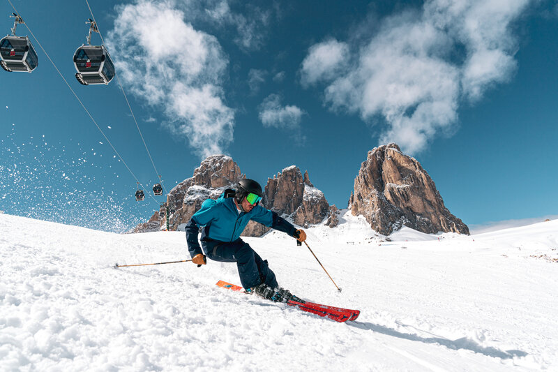 Sci alpino in Val di Fassa | © Mattia Rizzi  - Archivio Immagini ApT Val di Fassa