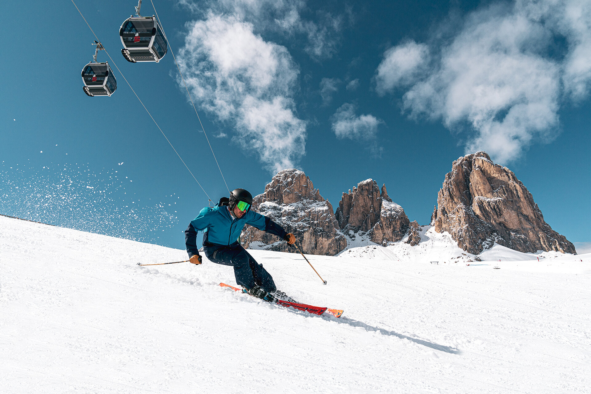 Sci alpino in Val di Fassa | © Mattia Rizzi - Archivio Immagini ApT Val di Fassa