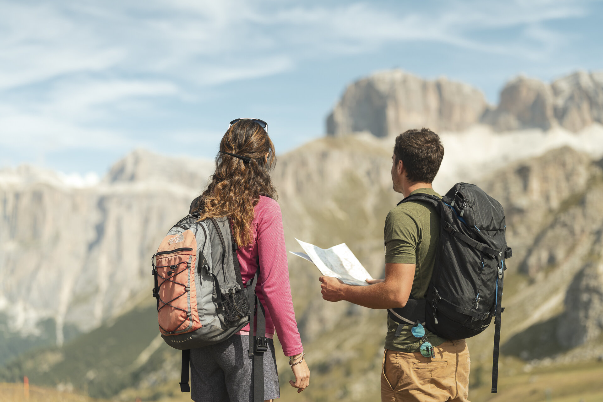 Mappa degli itinerari delle Dolomiti della Val di Fassa | © Archivio Immagini ApT Val di Fassa