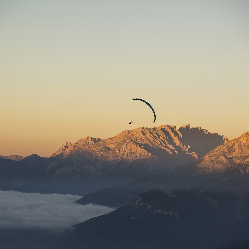 Parapendio sulle Dolomiti in Val di Fassa | © Federico Modica - Archivio Immagini APT Val di Fassa