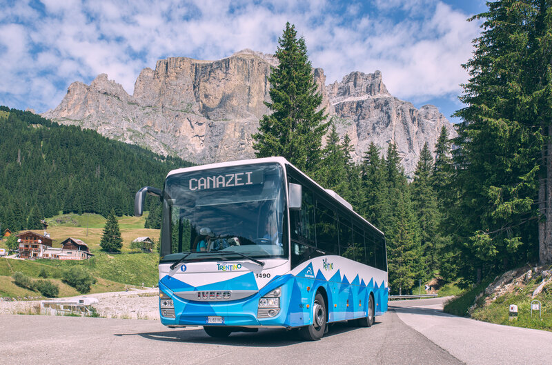 How To Reach Pian De Frataces And Sella Pass By Bus