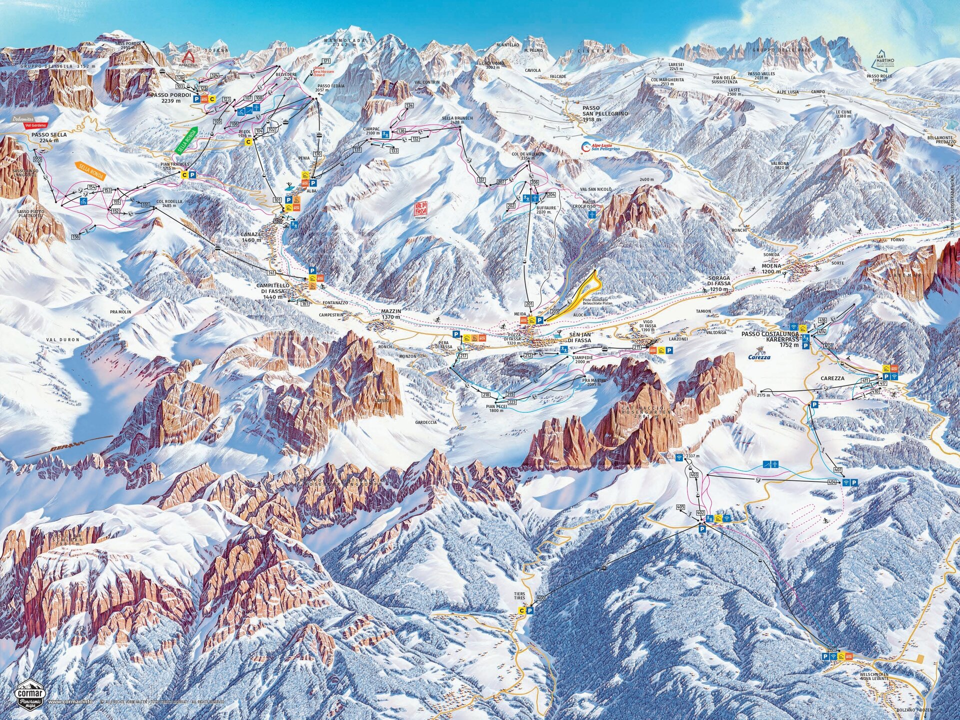 Mappa skiarea | © Cormar