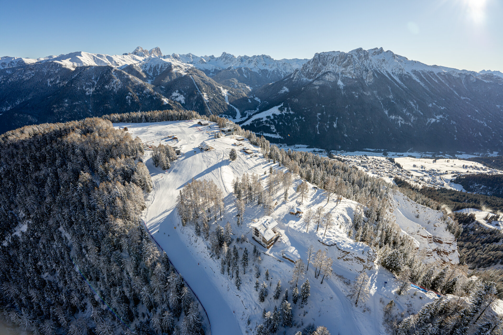 Trentino Ski Sunrise: Ski Bei Sonnenaufgang Am Ciampedie | © Mattia Rizzi - Archivio Immagini ApT Val di Fassa