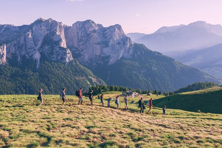 Camminata all'alba