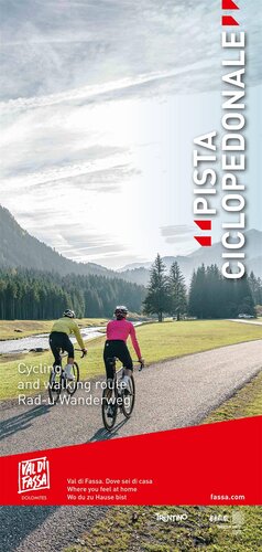 Cartina pista ciclopedonale Val di Fassa