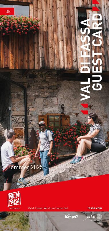 Flyer Val di Fassa Guest Card - DEU