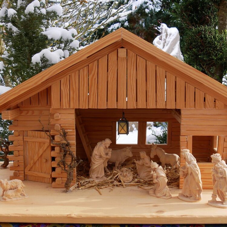 Presepe artigianale legno