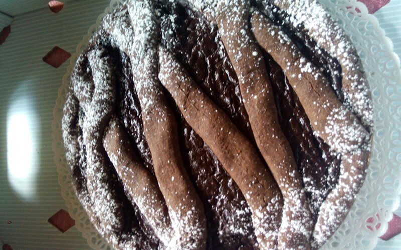 Crostata di cioccolata.