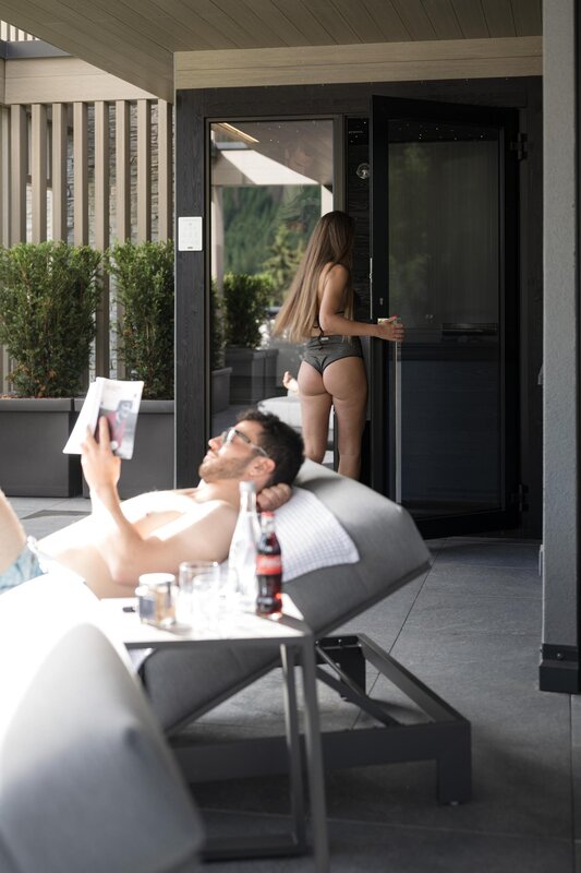 Relax sulla terrazza privata della Garden Suite