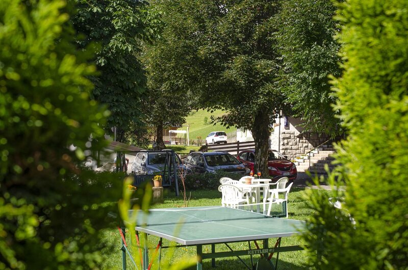 Hotel Europa Pera di Fassa giardino