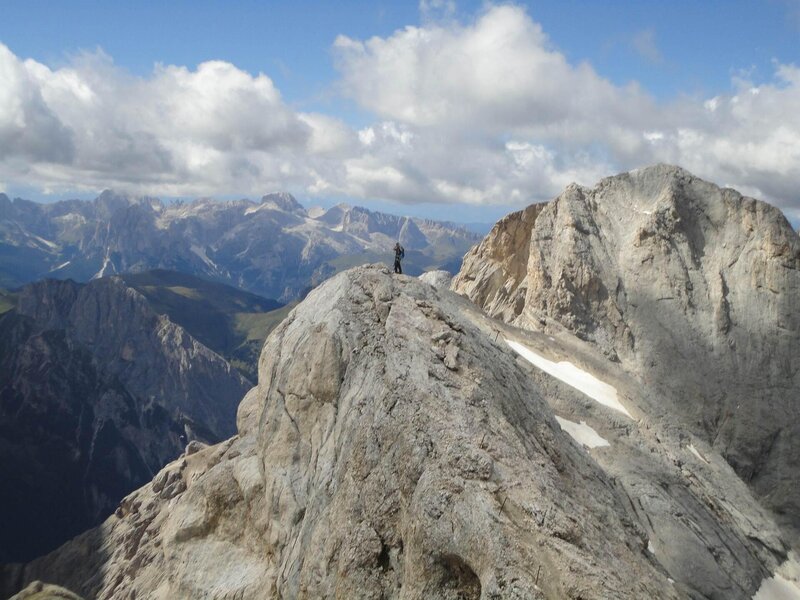 Hiking Marmolada to Punta Penia