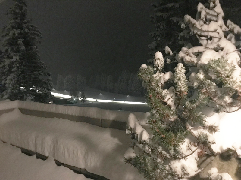 Vista notturna dal balcone