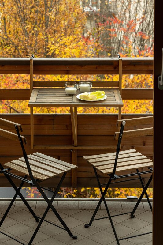balcone durante il foliage