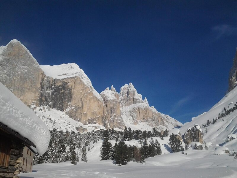 Nevicata  valle Vajolet