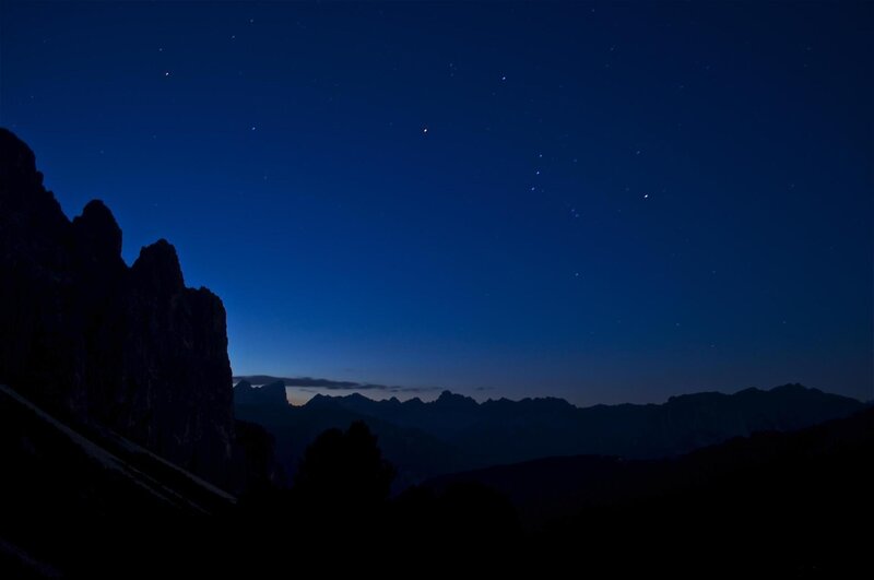 notturno dal rifugio